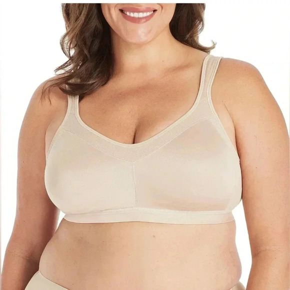 Playtex Women's 18 Hour Active Breathable Comfort Wireless Bra 36D NWOT Nude - Picture 1 of 7